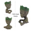 Cute Tree Man Figurine Aquarium Decoration With Air Bubble Driftwood Statue Multifunction  Fish Tank Background Ornament Shelter