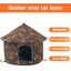 Cat House Dog Nest Waterproof Outdoor Winter Warm Pet Cave Insulated Outside Cat House Home Foldable and Washable Pet House