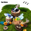 Pet simulation calling bird plush sound hanging cat toy feather bird cat self fun to relieve boredom