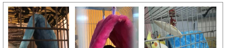 Winter Pet Bird Parrot Cages Warm Plush Hammock Hut Tent Bed Hanging Cave for Sleeping and Hatching Bird Accessories