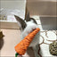 Natural Paper Rope Rabbit Puzzle Toy Grass Weaving Radish Carrot Shape Pet Accessories Guinea Pig Chinchillas Small Animals Toys