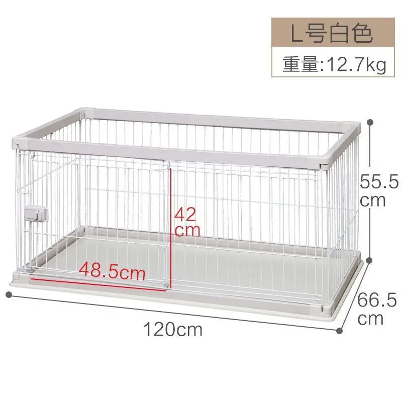 Dog Cage Alice Dog Cage Medium and Small Dog Shiba Inu Bulldog Pet Kennel Fence Indoor Fence