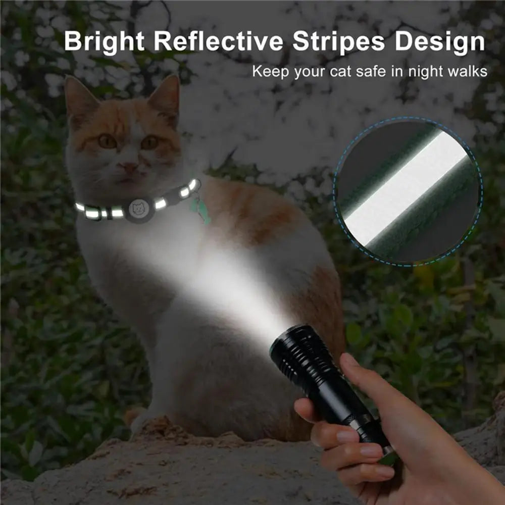 Small Dog Collar Adjustable Dog Collar with Safety Buckle Pet Luminous Collar for Night Walking Pet Nest Wearing for Dogs Cats