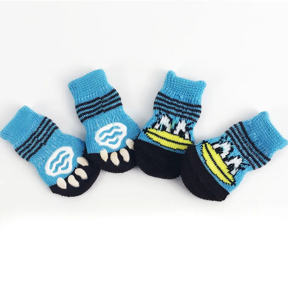 Dog Socks for Small Medium Dogs Non Skid Pet Puppy Grip Socks Paw Protectors Indoor Traction Control Socks for Hardwood Floor