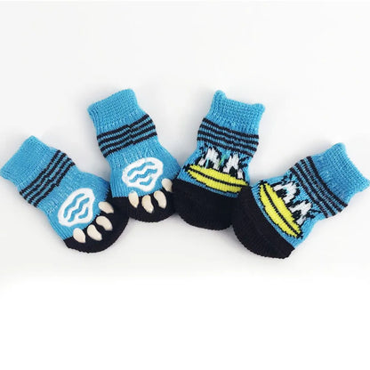 Dog Socks for Small Medium Dogs Non Skid Pet Puppy Grip Socks Paw Protectors Indoor Traction Control Socks for Hardwood Floor