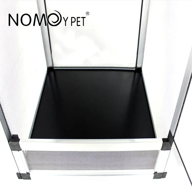 Reptile Detachable Habitat Tank Terrarium Transparent Aluminium Air Screen Cage Front Opening Door Full View Lizard Chameleon