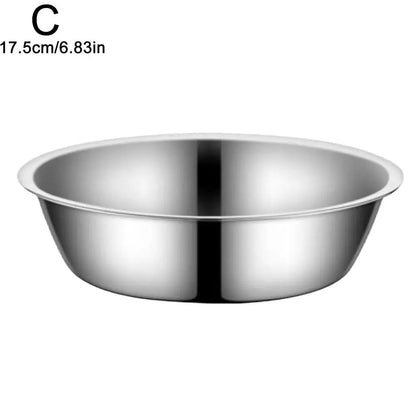 Stainless Steel Pet Bowl, Dog And Cat Food Bowl, Thickened Non-slip Bowl, Anti-fall, Not Easy To Deform, Easy To Clean 1pcs