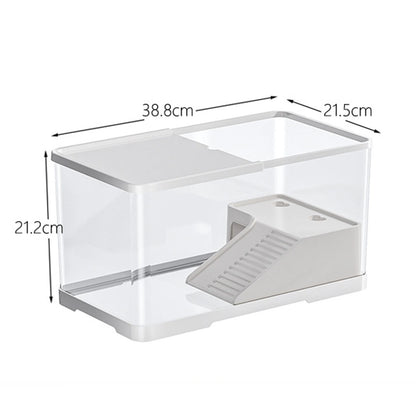 Turtle Tank Aquarium Terrapin Hatching Resting Pets Accessory Multifunction Areas Tortoise Enclosure Starter Turtle Habitat