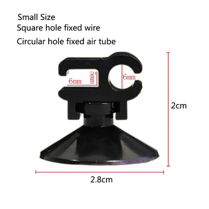 5Pcs Aquarium Suction Cup Clip Fish Tank AirLine Tube Oxygen Hose Pump Power Cord Buckle Wire Finisher Suction Cups  6/16/20mm