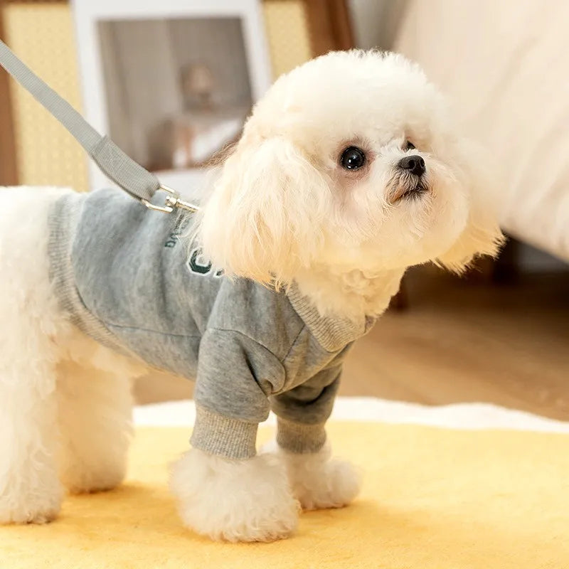 Winter Clothes for Dogs Pet Warm Dog Hoodies Letter Pullover Dog Coat New Cat Clothing Chihuahua French Bulldog Puppy Sweatshirt