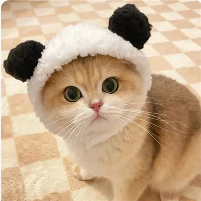 Personalized Animal Small Dog Hat Warm New Year Cosplay Accessories for Cats Snapper Bear French Bulldog Pet Supplies Head Gear