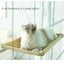 Foldable Cat Window Perch Bed Hammock Cat Window Wall Perch Hammock Seat with 4 Strong Suction Cups