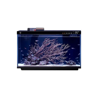Glass Aquarium Fish Tank  Intelligent Desktop Ecological Fish Tank with WIFI Control Feeding Box Light Filter