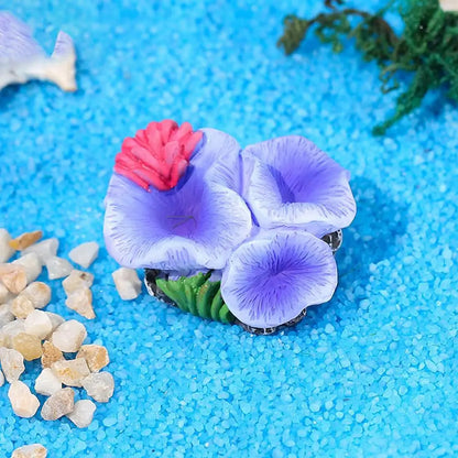 Small Coral Fish Tank Decor Tiny Sea Coral Artificial Decor Aquarium Decor For Fish Tank Aquarium Animal Terrarium And Family