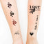 15pcs Waterproof Temporary Tattoo Sticker Starry Moon Flower Heart Flying Bird Fake Tatto Flash Tatoo finger Tato for  Women Men