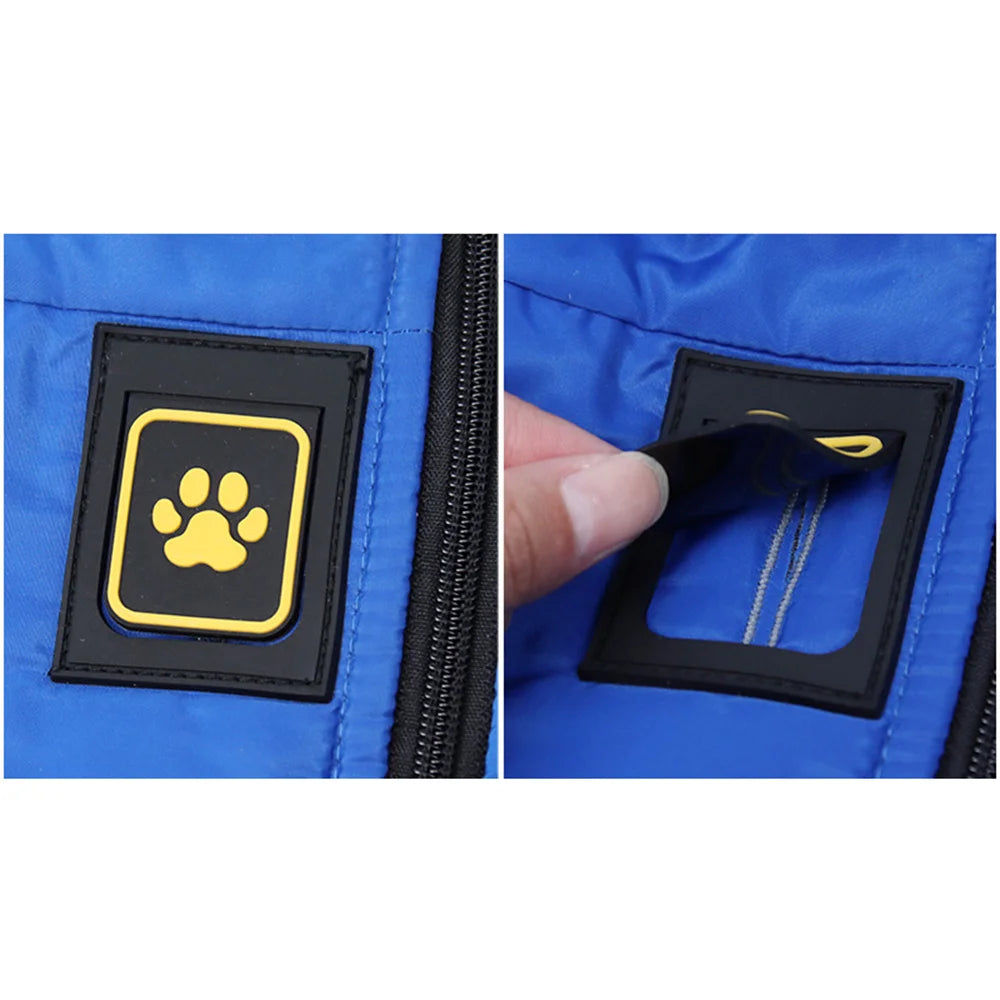 High Collar Big Dog Coat Jacket Winter Warm Thicken Pet Clothes for Medium Large Dogs Labrador Samoye Jackets mascotas Clothing
