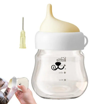 Feeding Bottle For Kittens Puppies Kitten Nursing Bottles Pet Anti-Choke Milk Feeder Non-Bloating Portable Preferred NewbornUse