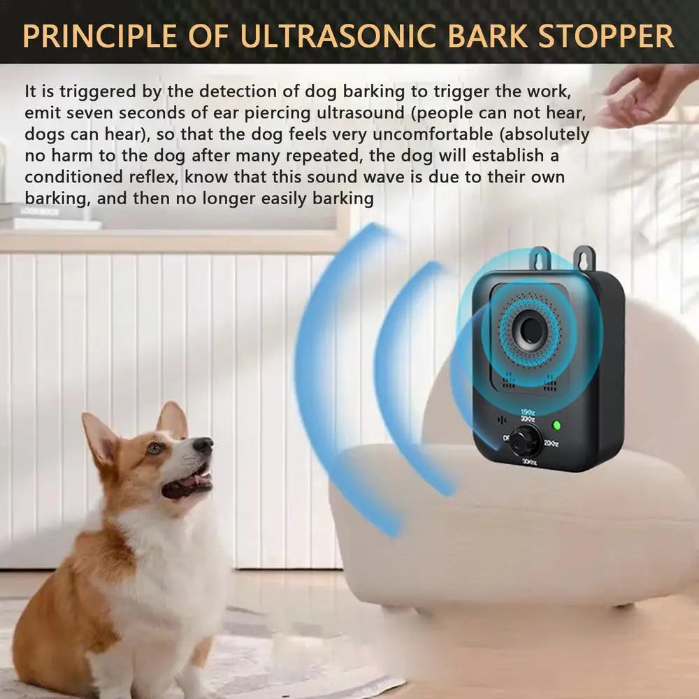 Anti Barking Device Ultrasonic Auto Dog Control Devices Barking Device Stop Dog Barking Deterrents for Dog Training Indoor