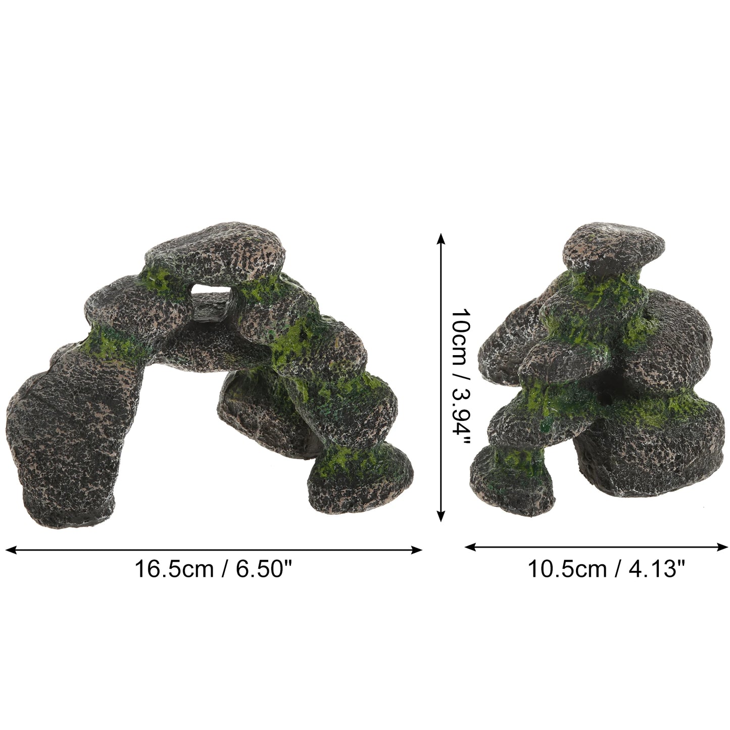 UXCELL Artificial Resin Rockery Fish Tank Landscape Aquarium Decor Mountain Hiding Cave Pet Supplies Ornament Accessories