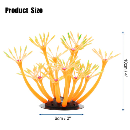 UXCELL Silicone Luminous Plants Glowing Simulation Coral Aquarium Artificial Fluorescence Deco Ornament Fish Tank Accessories