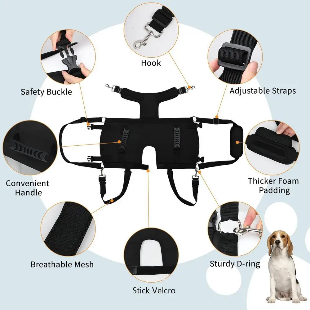 Dog Harness Medium Sized Dog Easy Walking Pull Dog Harness Dog Vest Harness with Control Handle No Choke Pet Neck Harness