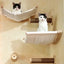 Cat Tree Tower Climbing Shelves Wall-Mounted Cat Hammock And Bed Easy-cleaning and Durable Ladder with Felt for Playing&Exercise