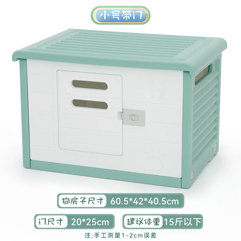 Kennel All Seasons Dog House Summer Small Dog Delivery Room Closed Pet Bed Cat Nest Summer Indoor Dog House
