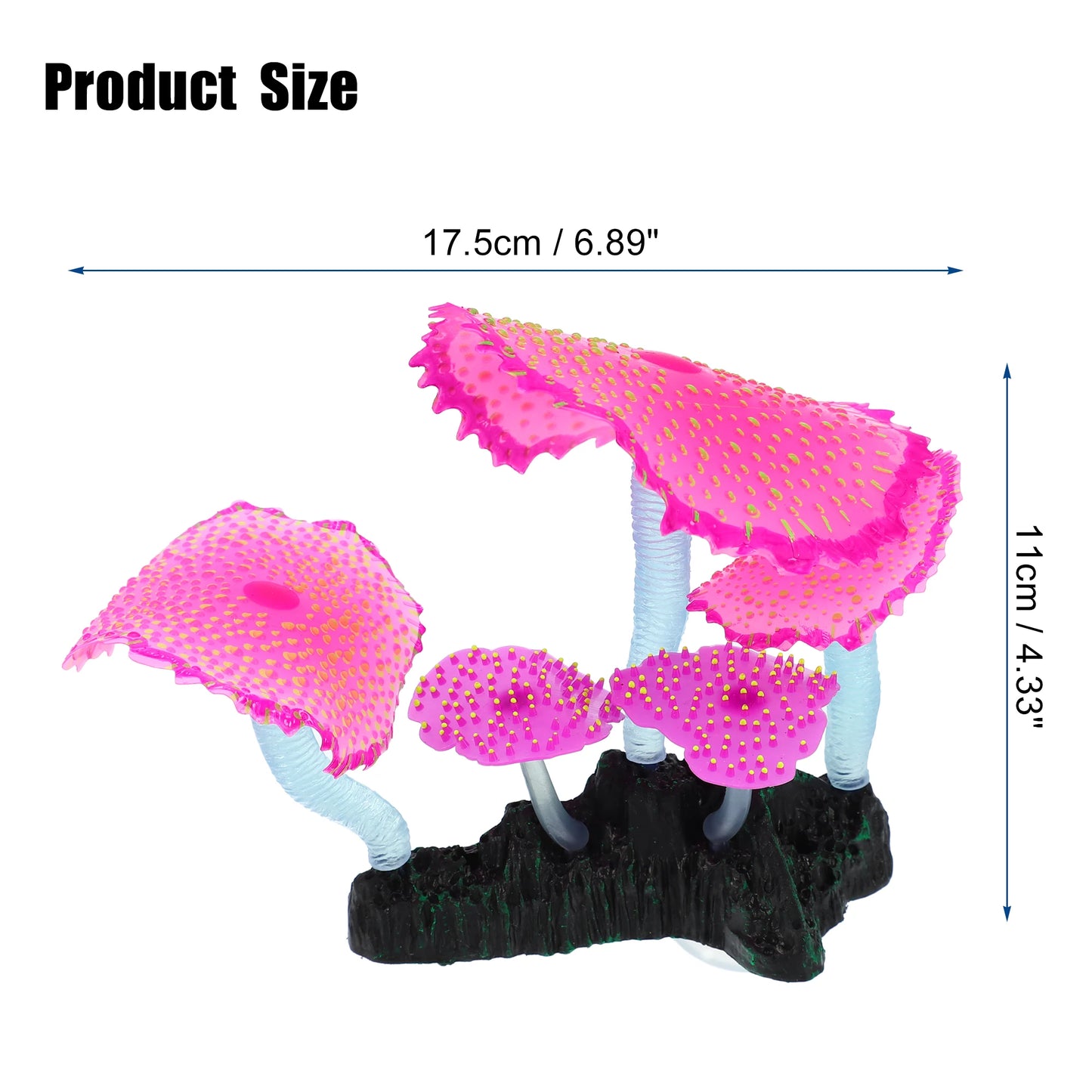 UXCELL Plastic Luminous Plants Glowing Artificial Simulation Coral Aquarium Decoration Underwater Ornament Fish Tank Accessories