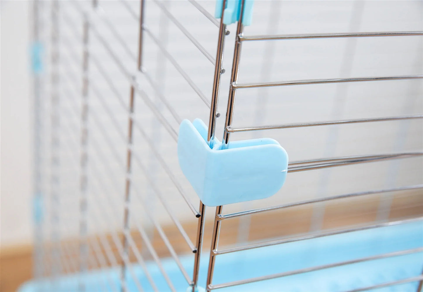 New Products Metal Wire Indoor Home Use Pet Rabbit Cage with Plastic Matting Cheap Pet Cage With Tray