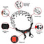 Strong Dog Prong Collar for Dogs Adjustable Detachable Dog Training Collar with Quick Release Buckle for Small Medium Large Dogs