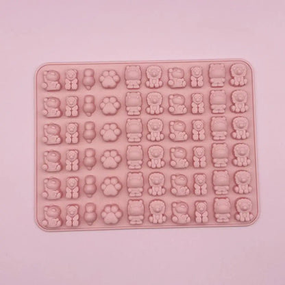 Cartoon Silicone Fudge Mold Super Small Silicone Chocolate Mould Tool Tea Baking Ice Afternoon Ice Mold Maker Mold F2I1