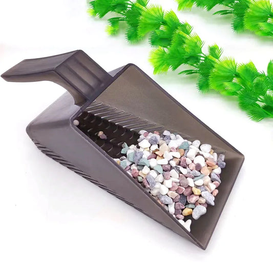 1Pcs Plastic Aquarium Sand Shovel Clean Tool Maintenance Fish Tank Sand Cleaning Aquarium Leakable Washable Shovel Accessories