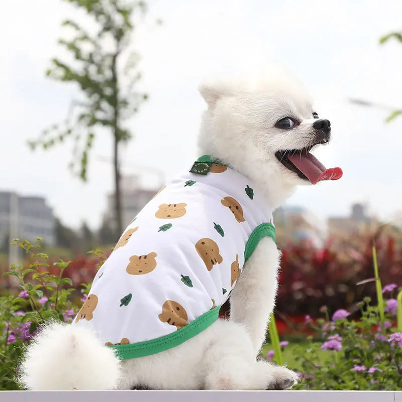 Large dog Summer  Tank Top Outdoor Breathable Short Sleeve Big dog  Pet Teddy cat Clothing T-shirt dog shirt  puppy clothes