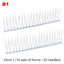 25/50cm Stainless Steel Bird Thorn Garden Orchard Fence Spikes Catcher Repeller Anti-Theft Pigeon Nails Plastic Base