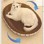 Corrugated Cat Scratcher Cat Scrapers Round Oval Grinding Claw Toys for Cats Wear-Resistant Cat Bed Nest Cat Accessories