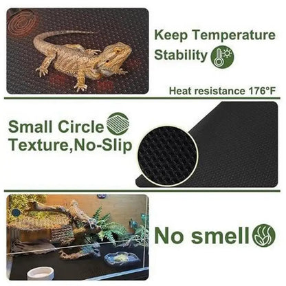 Reptile Carpet Anti-Slip Terrarium Liner Substrate Climbing Animals Breeding For Bearded Turtles Snakes Iguana Tortoises