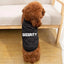 Cotton Dog Shirt for Small Dogs, Boy Summer Clothes, Security Dog Shirt, Male Pet Outfits, Cat Clothing