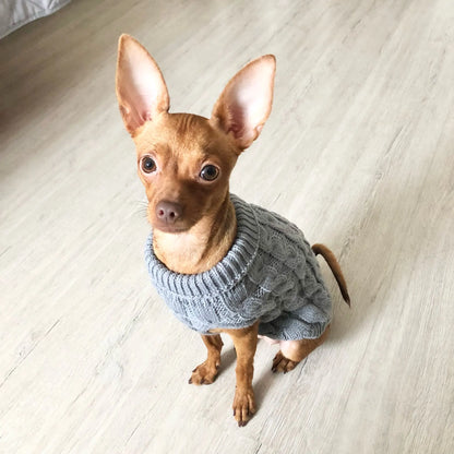 Warm Dog Clothes Knitted Clothes for Dogs Chihuahua Sweater for Small Dogs Winter Clothes for Sphinx Cat Dog Sweater for York