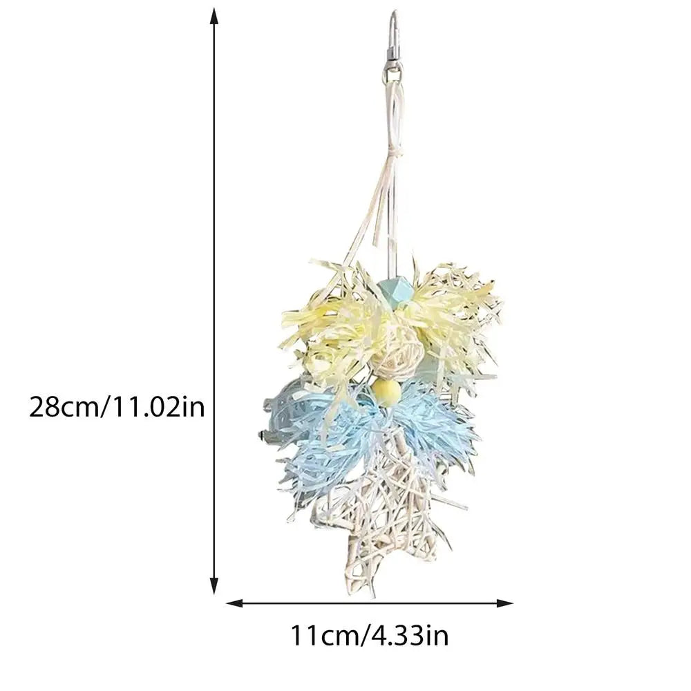 Parakeet Toys Parrot Cage Bite Toys For Cockatoos African Grey Macaws Love Birds Fun And Durable Bird Puzzle Toys For Bird