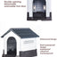 Plastic Kennel Four-season Universal Sunscreen Dog Shed Large, Medium and Small Dogs Outdoor Rainproof Pet Nest with Toilet Dog