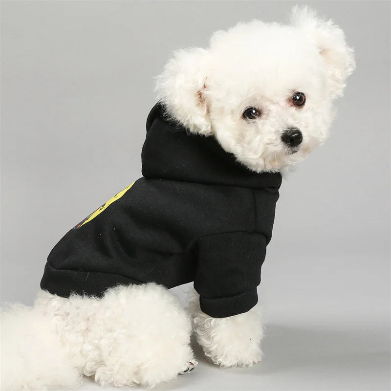 Horror Print Puppy Dog Hoodie Sweater Autumn Spring Pet Clothes for Small Dogs Chihuahua Pomeranian Pullovers mascotas Costume