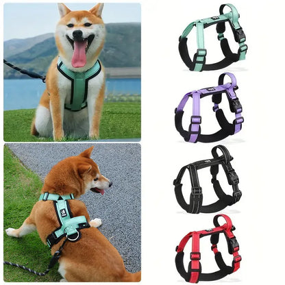 Lightweight Pet Dog Harness with Handle Anti-Escape Dog Vest for Small Medium Dogs Puppy Chest Straps Chihuahua Pug Pet Supplies