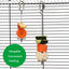 Stainless Steel Pet birdParrot Feeder Fruit Corn Fork Toys Chicken Vegetables Holder Hang Cage Feeding Stick Feeder Accessories