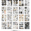 JIANQI 20 pcs PET Die cut Stickers book Plant Flower Label Decorative handmade Scrapbooking Material Diary Album Craft Supplies