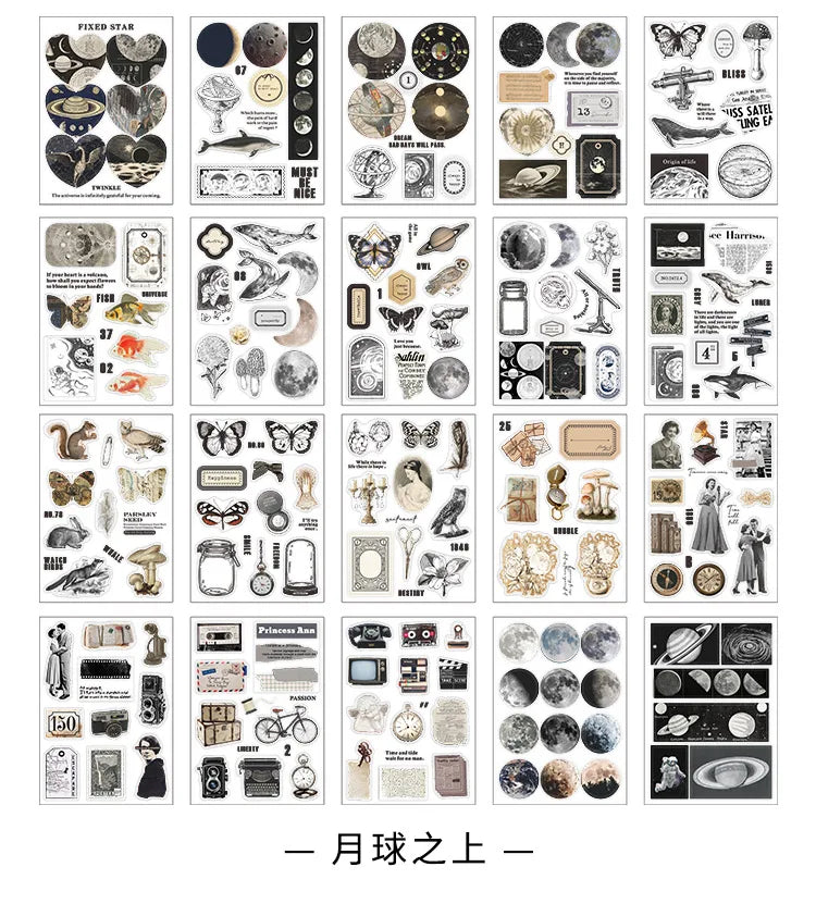 JIANQI 20 pcs PET Die cut Stickers book Plant Flower Label Decorative handmade Scrapbooking Material Diary Album Craft Supplies