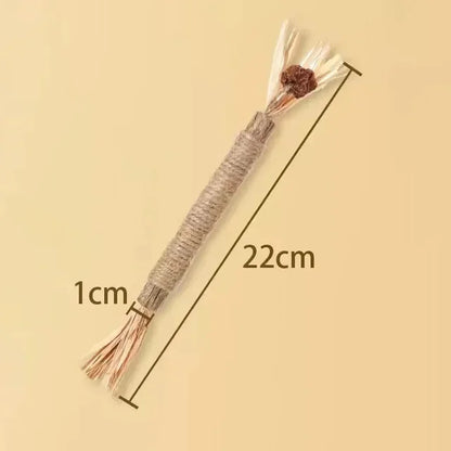 Cat toys polygonum wood tartar stick teeth cleaning tartar fresh breath teething stick pet supplies polygonum wood tartar teasin
