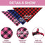 Adopt Me Dog Accessories Dog Bandanas Plaid Adjustable Scarves for Dogs and Cats