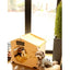 Pet natural birch hairball decoration, kennel wooden house, pet tent shed design