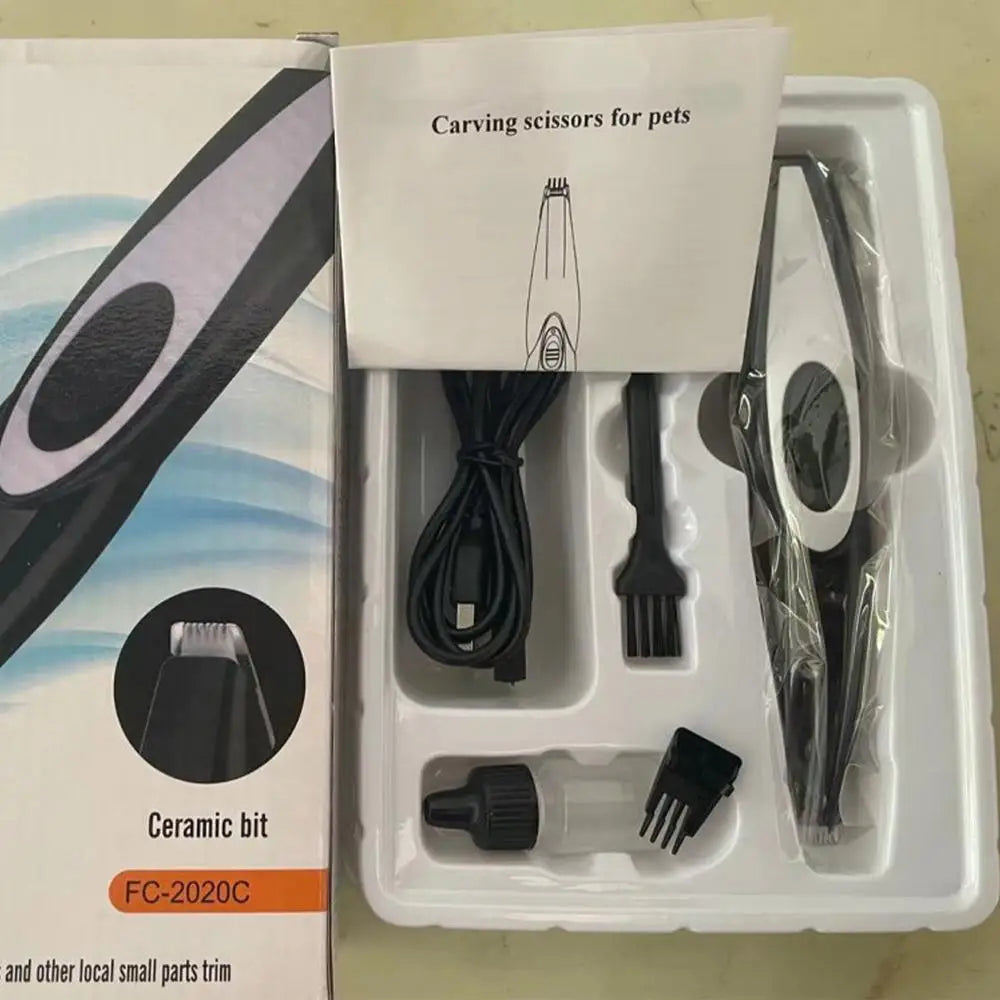 Pet Hair Clipper Cordless Trimmer for Cat Hair USB Rechargeable Dog Kitten Hair Clipper Portable Electric Pet Grooming Tools