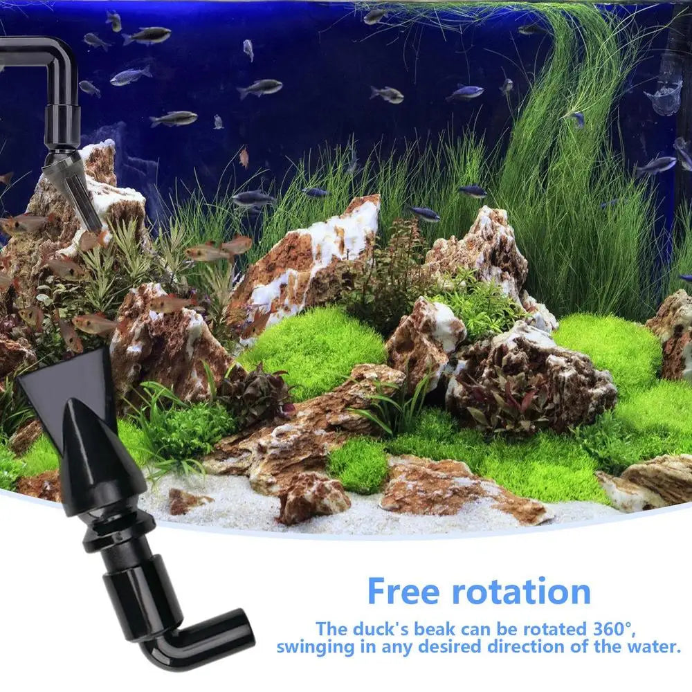 Adjustable Universal Sprinkler Aquarium Fish Tank Air Pump Duckbill Water Outlet Nozzle Garden Water Tube Control Valve Fittings
